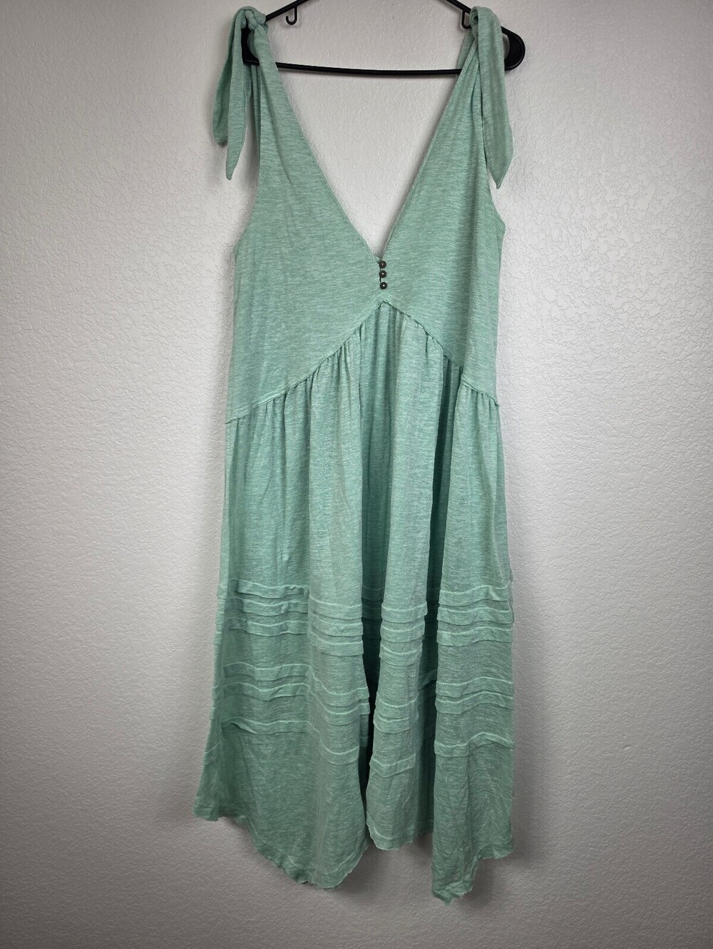 Free People FP Beach Mint Green Tie Shoulder Dress Medium [COPY]
